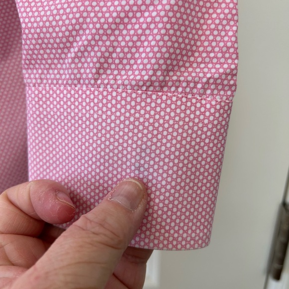 Ted Baker “Endurance” pink oxford shirt. 16.5. 34/36. EUC. Dot and daisy fabric - Picture 8 of 11